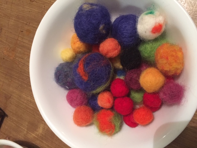 Felted Acorns