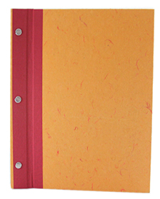 <br />
			Hardcover Post-Bound Portfolio Journal