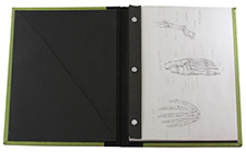 <br />
		Hardcover Post-Bound Portfolio Journal